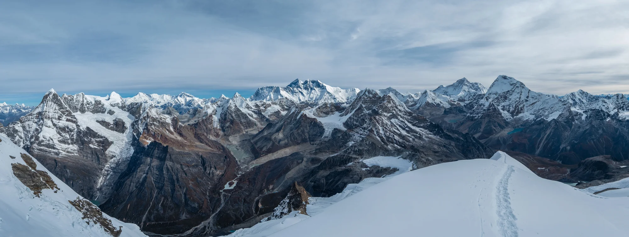 Widok z Mera Peak
